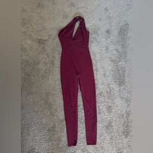 Burgundy JUMPSUIT
